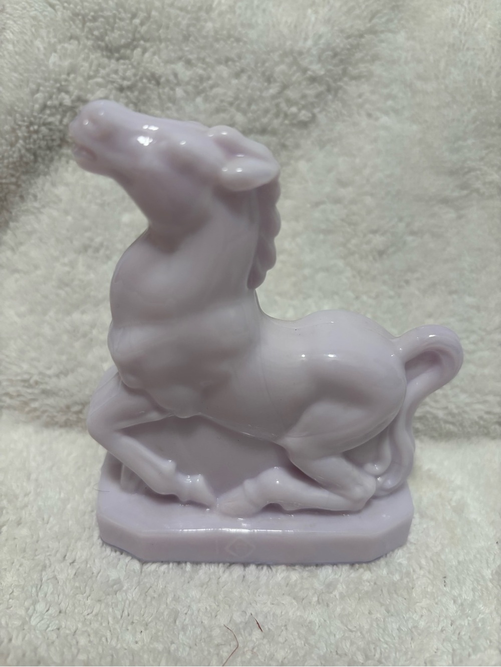 Lavender Light Purple Joey the horse boyd glass Figurine